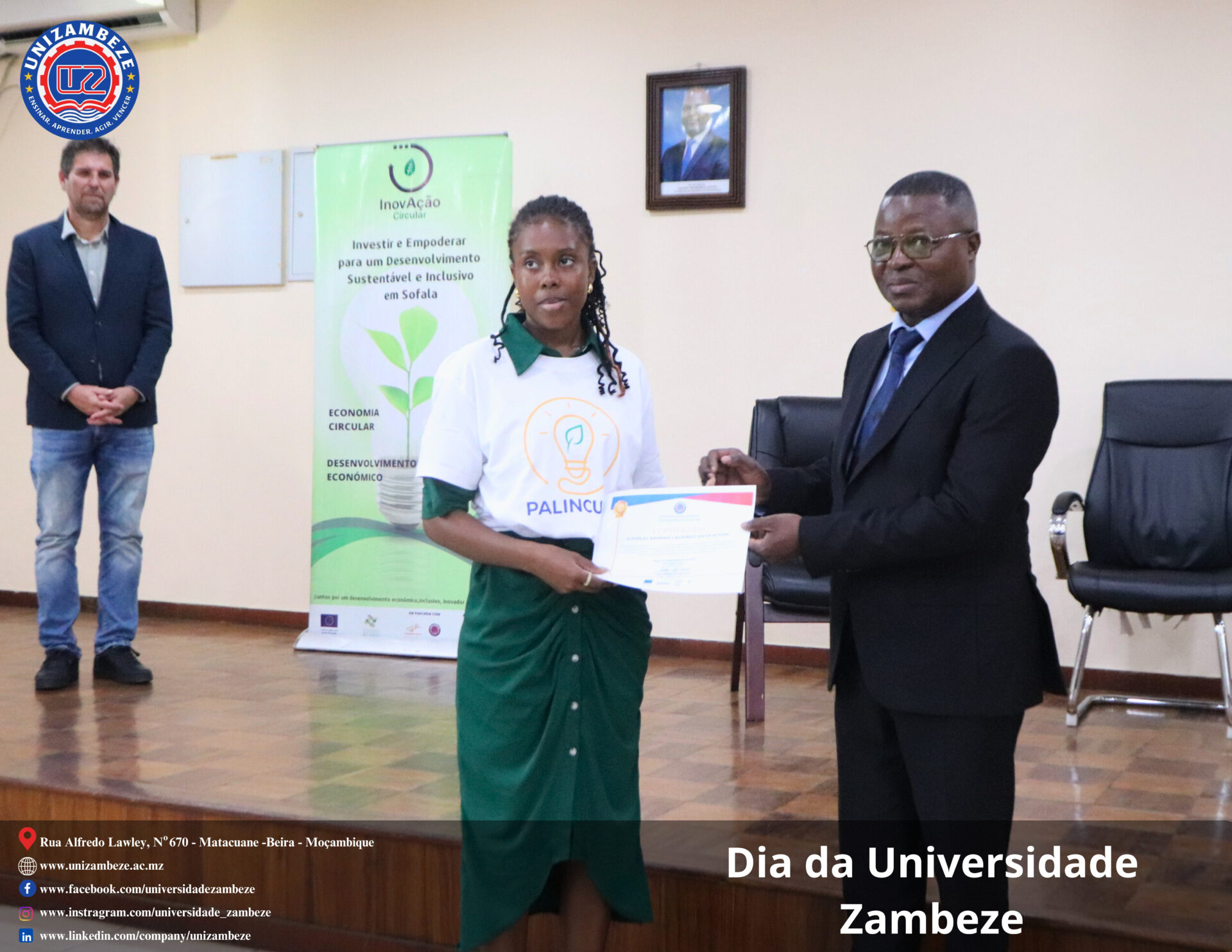 Universidade Zambeze realiza cerimónia de encerramento do Programa de Incubação de Negócios